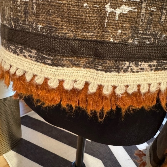 TORY BURCH RUNWAY Quincey Mixed Media Blazer Jacket Size 6 GUC - Picture 7 of 12